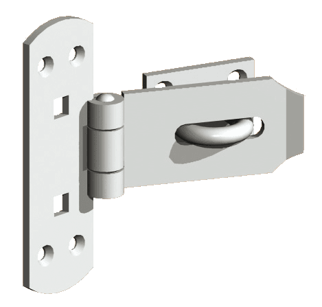 Vertical Hasp and Staple Set