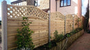 Omega Fencing Panel with Lattice Top