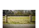 Treated softwood gate