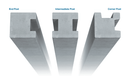 Concrete Intermediate Fence Posts