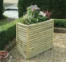 Slatted Rectangular Planter