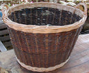 Wicker log basket
