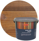 Protek shed and fence stain golden brown