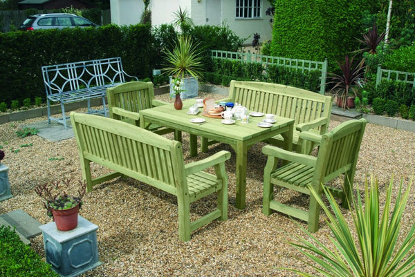 Softwood garden tables and chairs