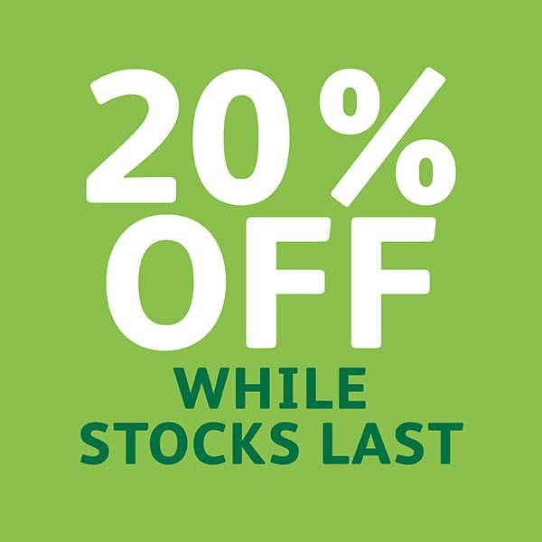 Garden products 20% off
