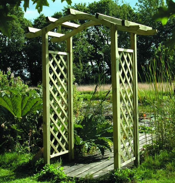 garden arch - wooden archway