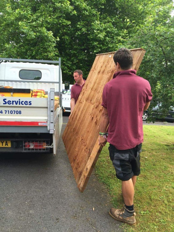 Garden fence installation