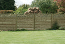Horizontal Lattice top fence panel