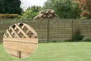 Horizontal Lattice top fence panel