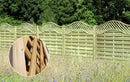 Omega Fencing Panel with Lattice Top