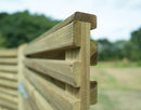 Superior double slatted fence panel