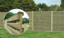 Superior double slatted fence panel