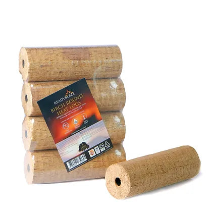 4 round Kiln-dried briquettes