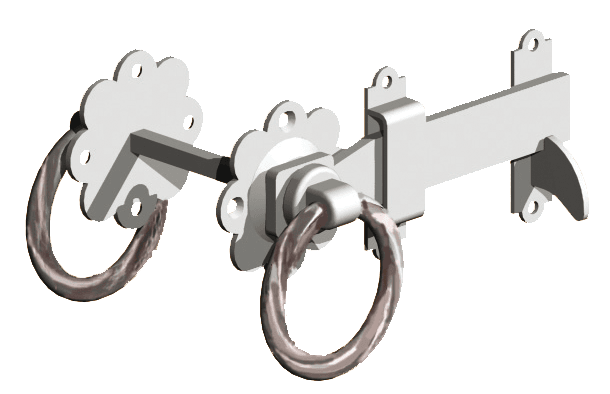 Ring Latch Twisted - 150mm - 6"