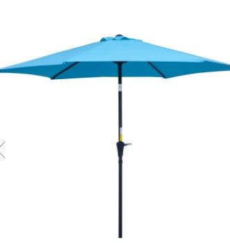 2.7m Round Aluminium Wind Up Garden Parasol - Available in six different colours.