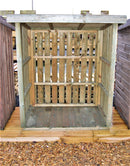 log and firewood storage