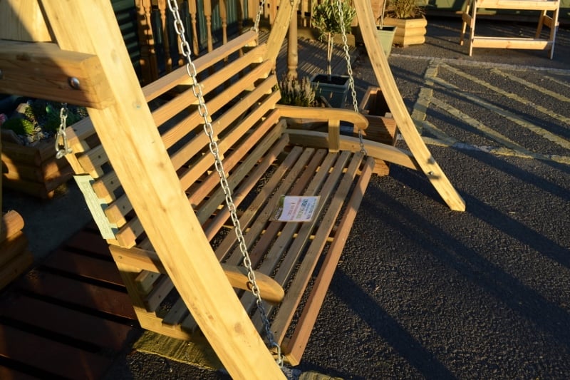 Outdoor Garden Softwood Swing Seat