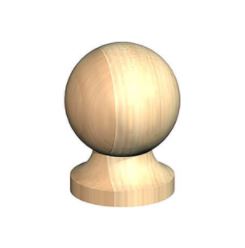 Ball Finial with double ended screw