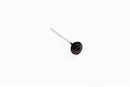 A single black universal screw from Onduline, isolated on a white background.