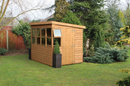 Sun pent potting shed